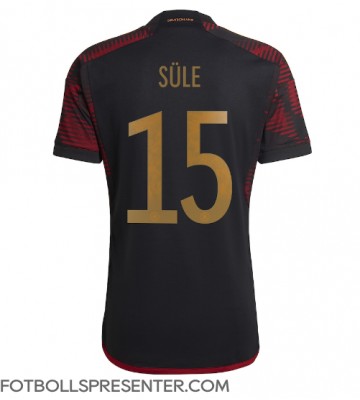 Tyskland Niklas Sule #15 Borta Matchtröja VM 2022 Kortärmad